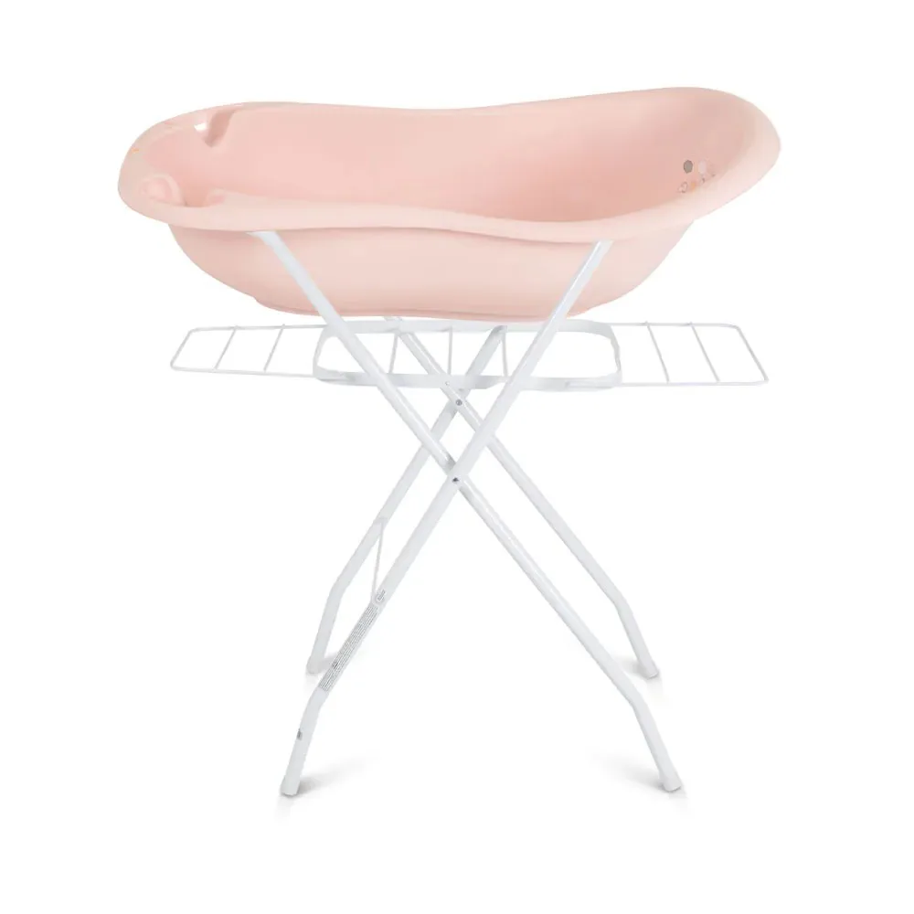 Cadita cu suport cu uscator Cangaroo Aqua Zebra Roz Pastel