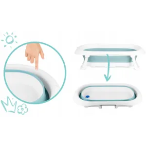 Cadita de baie cu dop de scurgere Ricokids albastru