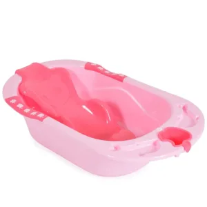 Cadita de baie cu reductor Cangaroo Larissa Pink 89 cm