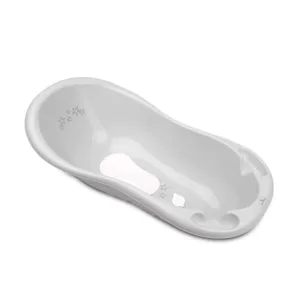 Cadita de baie cu scurgere Lorelli Classic Little Stars 100 cm Grey