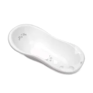 Cadita de baie cu scurgere Lorelli Classic Little Stars 100 cm White