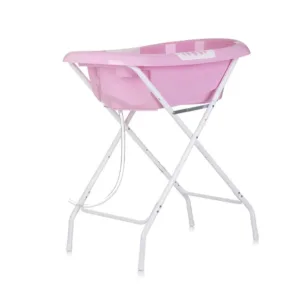 Cadita de baie cu suport Chipolino Noemi 90 cm Roz