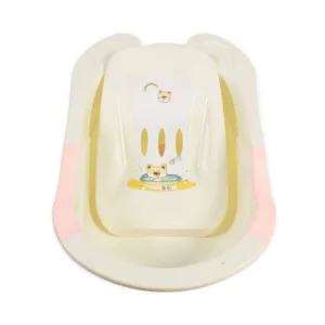 Cadita de baie cu suport Moni Starfish pink