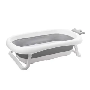 Cadita de baie pliabila cu scurgere Lorelli Royal 83 cm Grey