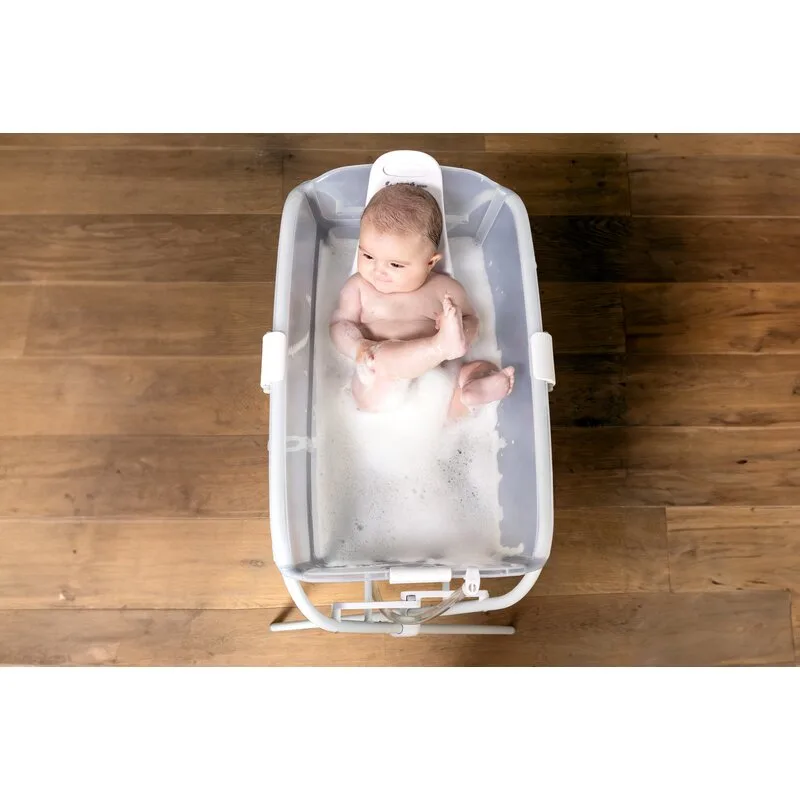 Cadita pentru bebelusi Jane Oasis Tropical cu pliere ultra-compacta