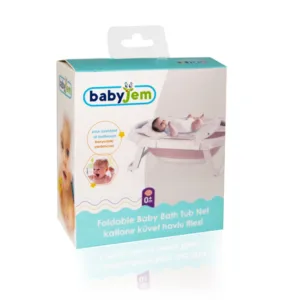 Cadita pliabila BabyJem cu suprafata antiderapanta Gri