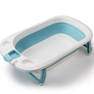 Cadita pliabila Little Mom Lemon Bathtub Blue