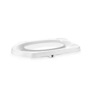 Cadita pliabila pentru bebelusi 82 cm cu dop de scurgere Nordic Grey