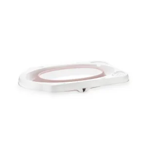 Cadita pliabila pentru bebelusi 82 cm cu dop de scurgere Nordic Pink