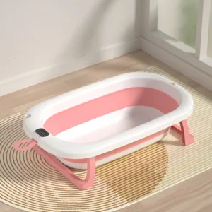Cadita pliabila pentru bebelusi Bebe Royal Roz 76 cm