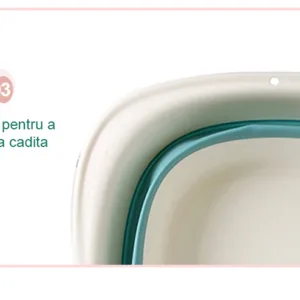 Cadita pliabila pentru bebelusi Beberoyal Turcoaz 81 cm