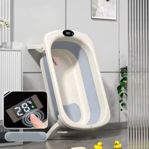 Cadita pliabila pentru copii Little Mom Blue