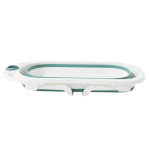 Cadita pliabila pentru copii Little Mom Starfish Green