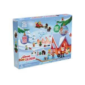 Calendar Advent de Craciun Plus Plus Constructor 600 piese