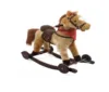 Calut balansoar pentru copii Novokids Rocking Horse Beige din plus