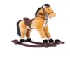Calut balansoar pentru copii Novokids Rocking Horse XXL CremAlb din plus