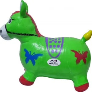 Calut de sarit gonflabil Novokids Jumping Donkey cu Sunete si lumini
