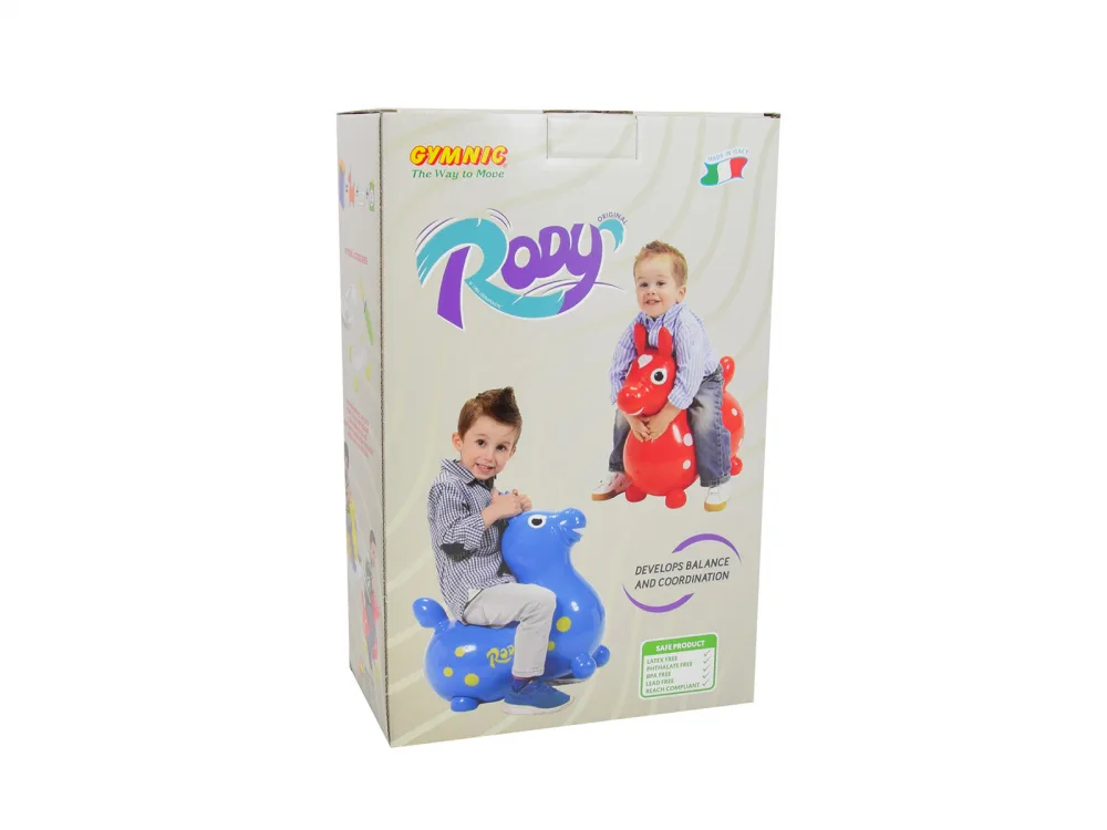 Calut saltaret pentru copii Rody albastru