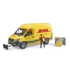 Camion Bruder Mercedes Benz Sprinter DHL cu sofer si colete