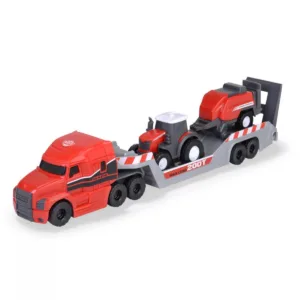 Camion Mack cu tractor si presa balotare Massey Ferguson Dickie