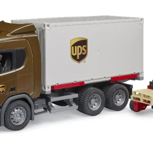 Camion UPS cu incarcator electric Bruder Scania Super 03582