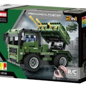 Camion armata RC de jucarie cu telecomanda si lansator de rachete 2 in 1
