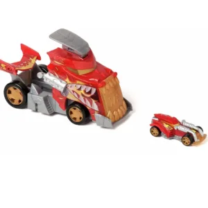 Camion cu lansator si masinuta T-Racers Mix N Race Fire