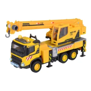 Camion cu macara metalic Majorette Volvo cu lumini si sunete 22 cm