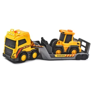 Camion cu remorca si buldozer Dickie Volvo Truck team