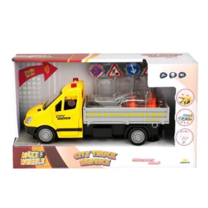 Camion de asistenta rutiera cu semne de circulatie