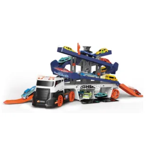 Camion transportator cu 2 masinute Super Transporter