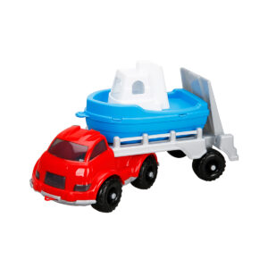 Camion transportator cu barca