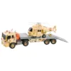 Camion transportator cu elicopter militar Ocie City Service 1:16