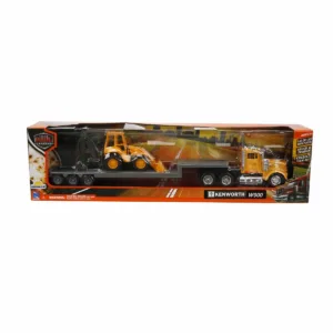Camion transportator si buldoexcavator