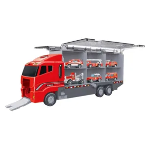 Camon transportator cu 6 vehicule interventie City Service