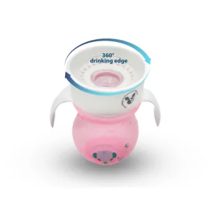 Cana 360 grade cu manere Magic Cup Pink