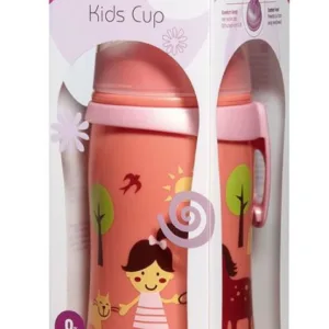 Cana Kids Cup Girl PP 330 ml antipicurare cu clip de prindere 18+ luni