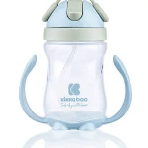Cana KikkaBoo cu pai si manere 300 ml Sippy Blue