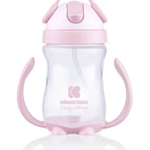 Cana KikkaBoo cu pai si manere 300 ml Sippy Pink