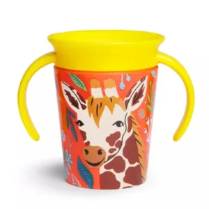 Cana Miracle 360 Munchkin cu manere WildLove 177ml 6L+ giraffe