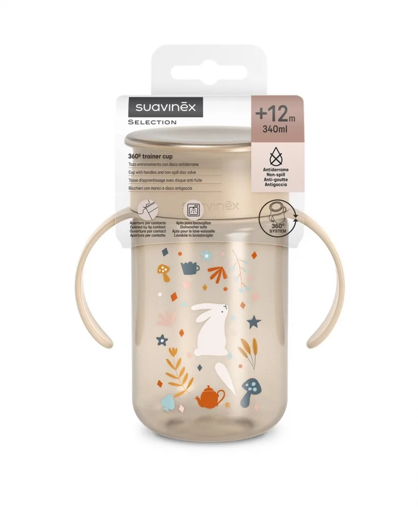 Cana anti-varsare Suavinex Wonder bej 340 ml