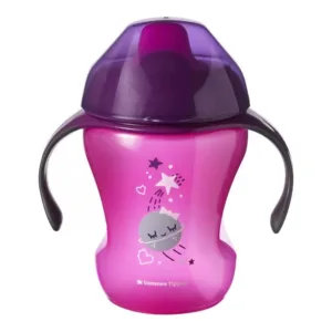 Cana anti varsare cu cioc moale 230 ml 6 luni roz