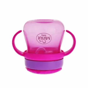 Cana anticurgere Minut Baby cu pai mobil 250 ml roz