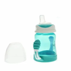 Cana anticurgere cu manere si cioc silicon 210 ml verde