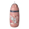 Cana antivarsare cu pai Tommee Tippee Superstar 266 ml 12 luni + Pink