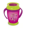 Cana antivarsare roz cu manere Lovi 360 Junior Folky 250 ml 12m+