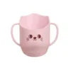 Cana antrenament cu manere pentru copii Akuku BabyMug Pink Cat