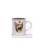 Cana cu catel Yorkie in relief
