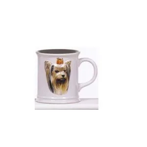 Cana cu catel Yorkie in relief