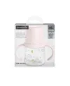 Cana cu cioc din silicon Bears Suavinex 150 ml roz
